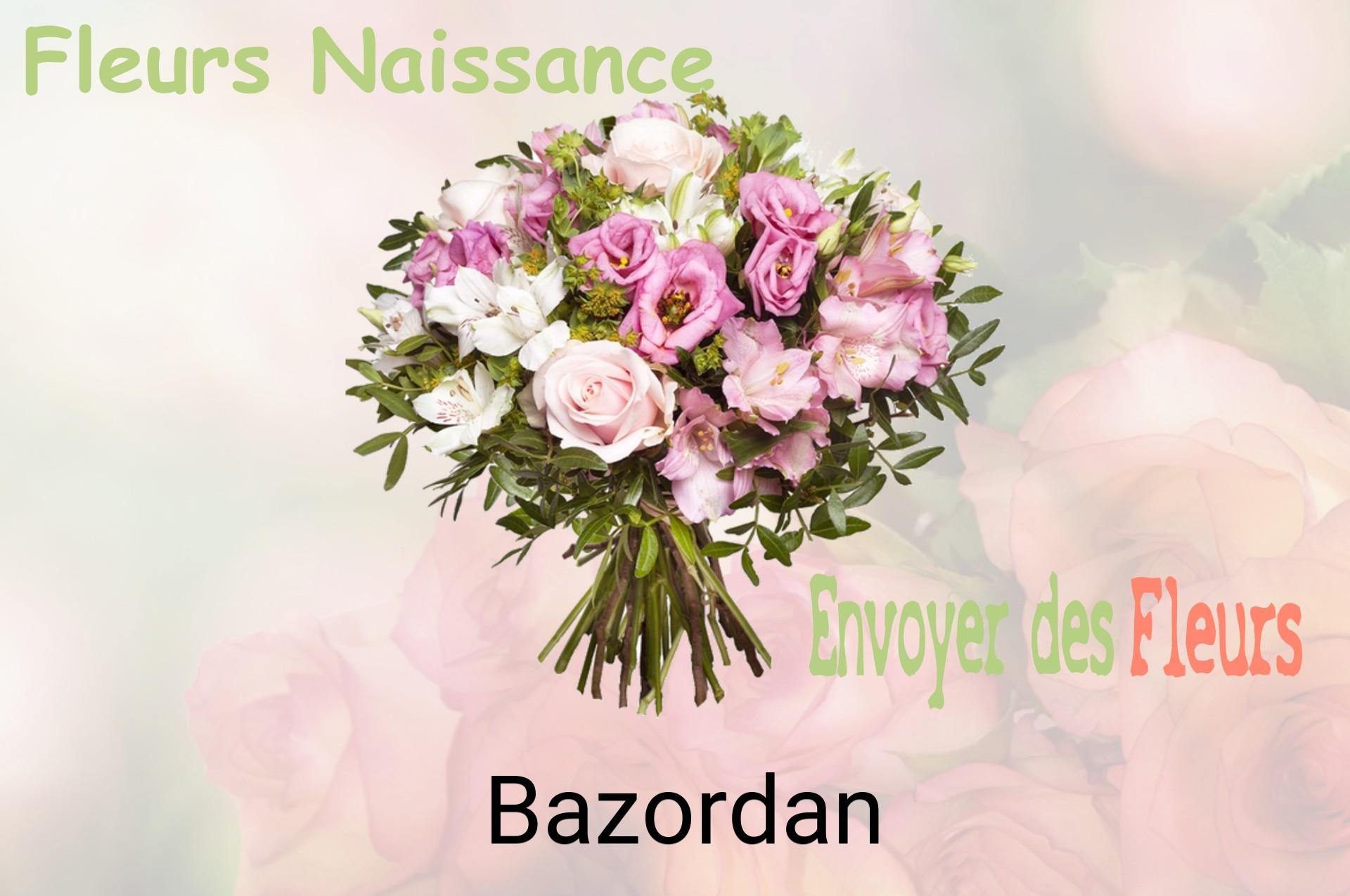 Bouquet de fleurs de naissance livré à Bazordan